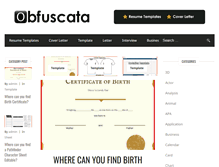 Tablet Screenshot of obfuscata.com